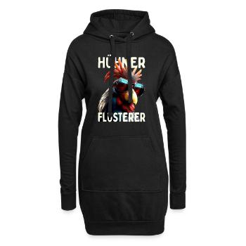 Poulets Whisperer Coq Poulet Daddy Farmer Poulet - Sweat-shirt à capuche long Femme - noir - Devant