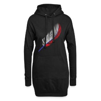 Russie - Sweat-shirt à capuche long Femme - noir - Devant
