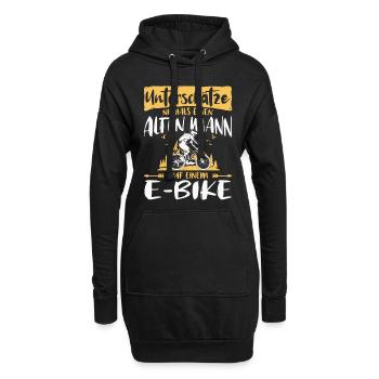 Unterschaetze Mann E Bike E-Bike Fahrrad - Hoodie-Kleid - Schwarz - Vorne