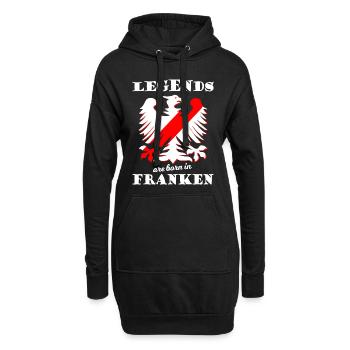 Die Franken aus Süddeutschland - Hoodie-Kleid - Schwarz - Vorne