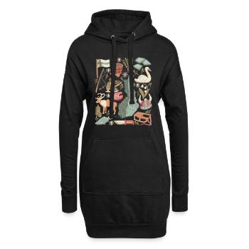 Finland Doodles Europe Scandinavia Helsinki - Hoodie Dress - black - Front