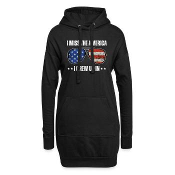 I Miss the America I Grew up In - Hoodie Dress - black - Front