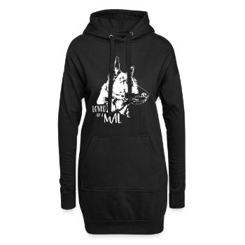 Loved by a Mal Malinois Dog Saying Dogs Wilsigns - Hoodie Dress - black - Front
