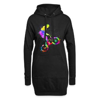 | d’astuce de vélo Bmx Vélo Bmx Freestyle - Sweat-shirt à capuche long Femme - noir - Devant