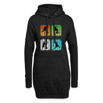 Freestyle Scooter - Hoodie-Kleid - Schwarz - Vorne