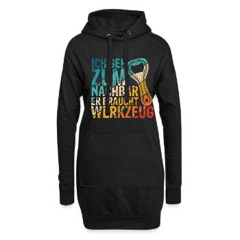 Einweihungsparty Bier Umzug Geschenk für Lieblings - Hoodie-Kleid - Schwarz - Vorne