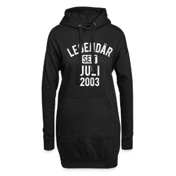 20. Geburtstag Geschenk 20 Jahre Legendär seit Jul - Hoodie-Kleid - Schwarz - Vorne