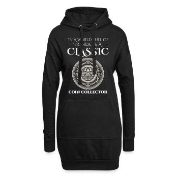 Collectionneur de pièces de monnaie Numismate Numismate - Sweat-shirt à capuche long Femme - noir - Devant