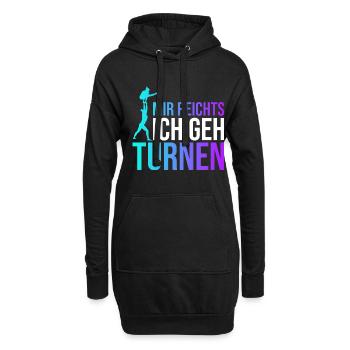 Turnen Gymnsatik Handstand Trainer Sportverein Tur - Hoodie-Kleid - Schwarz - Vorne