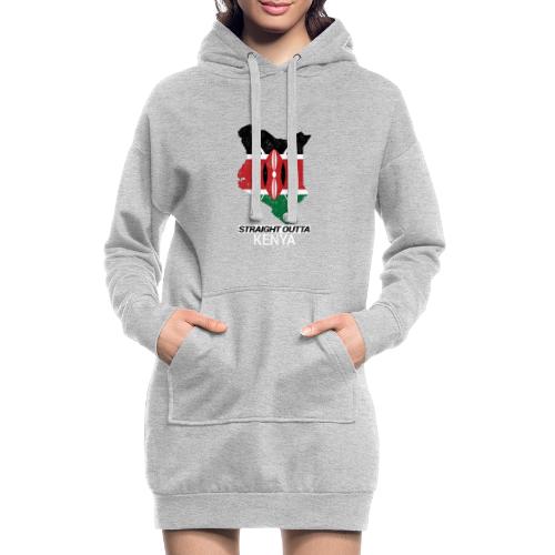 Straight Outta Kenya country map & flag - Hoodie Dress