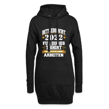 Betriebswirt 2022 - Hoodie-Kleid - Schwarz - Vorne