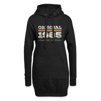 Légende depuis 1985 Né en 1985 Anniversaire 1985 - Sweat-shirt à capuche long Femme - noir - Devant