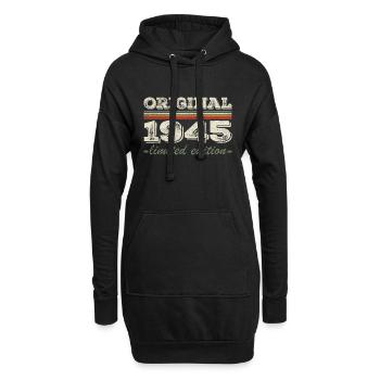 Legende seit 1945 Geboren 1945 Geburtstag 1945 - Hoodie-Kleid - Schwarz - Vorne