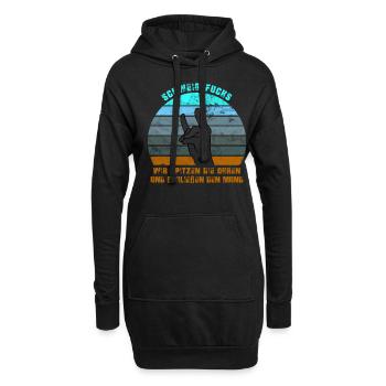 SCHWEIGEFUCHS - Hoodie-Kleid - Schwarz - Vorne