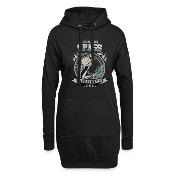 Angel Rute Raus Der Spaß Beginnt Angler Fischer Ge - Hoodie-Kleid - Schwarz - Vorne