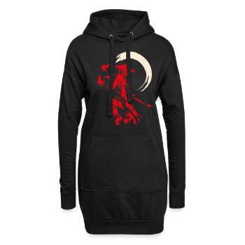 Samouraïs samurai épée japonaise Ninja Ge - Sweat-shirt à capuche long Femme - noir - Devant