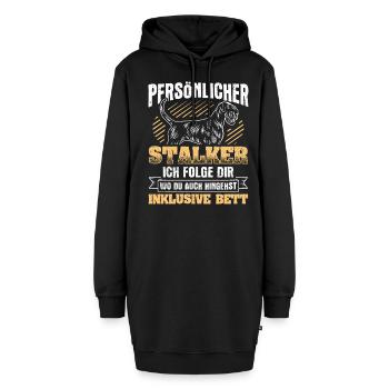 Riesenschnauzer Hund Schnauzer - Hoodie-Kleid - Schwarz - Vorne