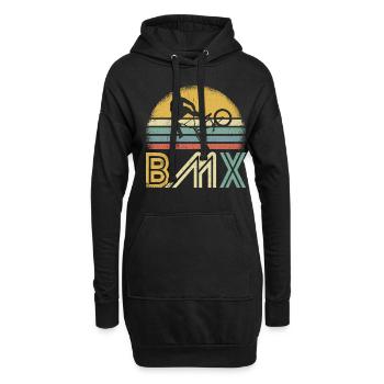 BMX Freestyle Kleidung Kinder, Erwachsene BMX Gesc - Hoodie-Kleid - Schwarz - Vorne