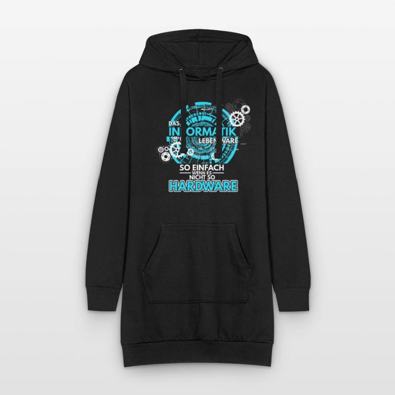 Informatik Programmierer Informatiker Hardware Sof Hoodie-Kleid
