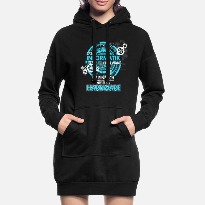 Informatik Programmierer Informatiker Hardware Sof Hoodie-Kleid