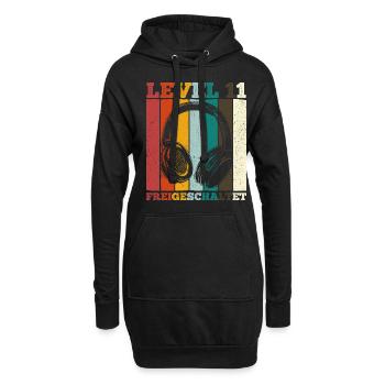11.Geburtstag Jungen Video Gamer Level 11 freigesc - Hoodie-Kleid - Schwarz - Vorne