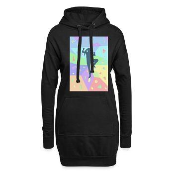 Bouldering Climber Cadeau Mur d’escalade Boulderer - Sweat-shirt à capuche long Femme - noir - Devant