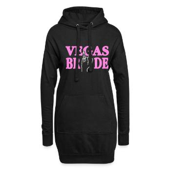 Vegas Bride - Hoodie-Kleid - Schwarz - Vorne