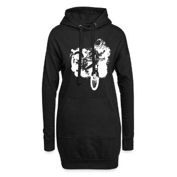 MTB Mountainbike Geschenk MTB BMX Zubehör - Hoodie-Kleid - Schwarz - Vorne