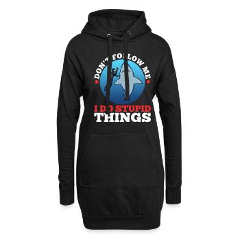 Ne me suivez pas, je fais des choses stupides, Skuba Diving - Sweat-shirt à capuche long Femme - noir - Devant