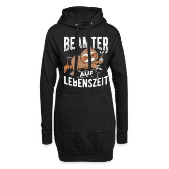 Beamter auf Lebenszeit - Beamter Kaffee Job Gesche - Hoodie-Kleid - Schwarz - Vorne