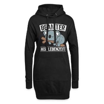 Beamter auf Lebenszeit - Beamter Amt Beamtin Gesch - Hoodie-Kleid - Schwarz - Vorne