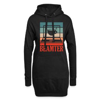 Beamter auf Lebenszeit - Beamter Kaffee Geschenk - Hoodie-Kleid - Schwarz - Vorne