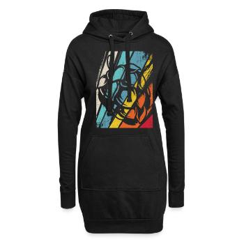 Hopfen Vintage Retro Craft Bier Liebhaber Brauen G - Hoodie-Kleid - Schwarz - Vorne
