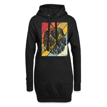 Hopfen Vintage Retro Craft Bier Liebhaber Brauen G - Hoodie-Kleid - Schwarz - Vorne