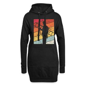 Schornsteinfeger Schornstein Retro Kaminfeger Gesc - Hoodie-Kleid - Schwarz - Vorne