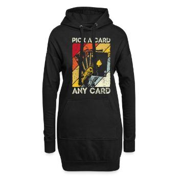 Kartenmagie Magier - Pick A Card Any Card Kartensp - Hoodie-Kleid - Schwarz - Vorne