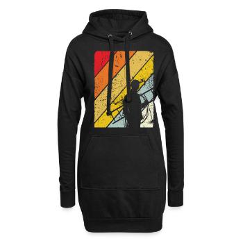 Schornsteinfeger Schornstein Vintage Kaminfeger Ge - Hoodie-Kleid - Schwarz - Vorne