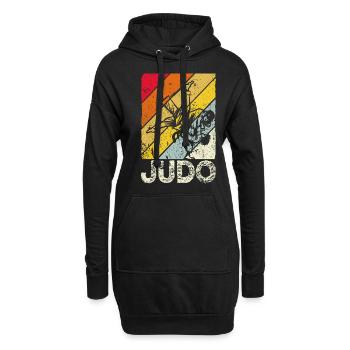 Vintage Judo Judoka - Hoodie-Kleid - Schwarz - Vorne