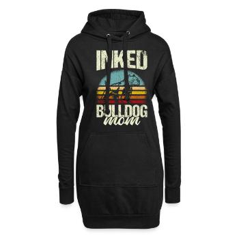 Bulldog Mama Tätowiert Old English Bulldog Mom Tat - Hoodie-Kleid - Schwarz - Vorne