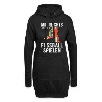 Mir reichts ich geh Fußball kicken Fußballer Gesch - Hoodie-Kleid - Schwarz - Vorne