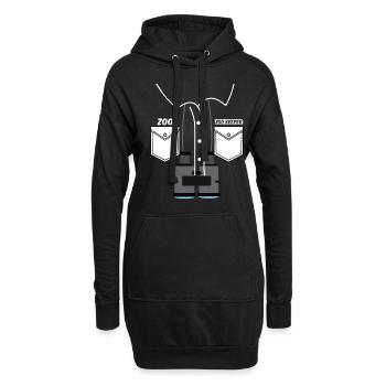 Zookeeper Outfit Costume - Hoodie-Kleid - Schwarz - Vorne