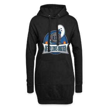 After Lives Matter - Hoodie-Kleid - Schwarz - Vorne