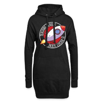 Funny Teaching Reading Is Rocket Science - Hoodie-Kleid - Schwarz - Vorne