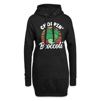 Choppin Broccoli - Hoodie-Kleid - Schwarz - Vorne
