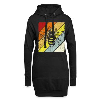 Vintage Bienen Flüsterer Bee Imker Biene Imkerei M - Hoodie-Kleid - Schwarz - Vorne