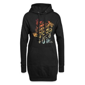Imker Imkerei Bienenzucht Bienen Bienenzüchter Imk - Hoodie-Kleid - Schwarz - Vorne