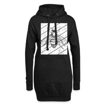 Vintage Bienen Flüsterer Bee Imker Biene Imkerei M - Hoodie-Kleid - Schwarz - Vorne