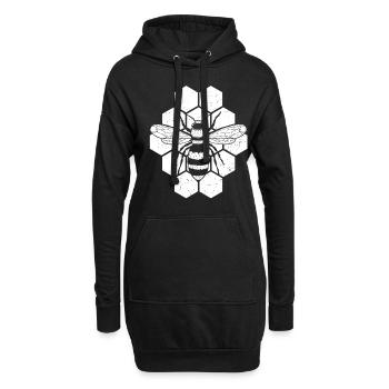 Vintage Bienen Flüsterer Bee Imker Bienen Geschenk - Hoodie-Kleid - Schwarz - Vorne
