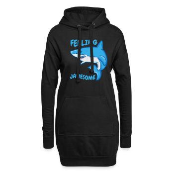 Fühlen Jawesome Hammerhai Ozean Meeresbiologen Hai - Hoodie-Kleid - Schwarz - Vorne