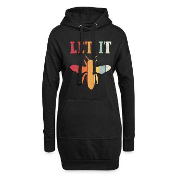 Let It Bee Bienen Flüsterer - Imker Biene Imkerei - Hoodie-Kleid - Schwarz - Vorne